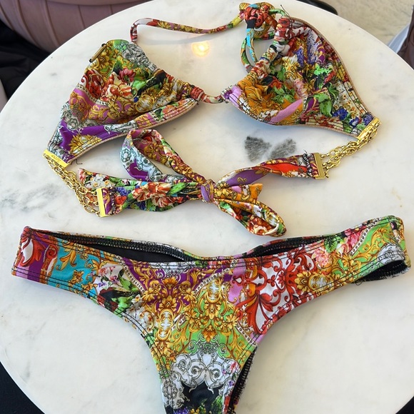 Syrup Swimwear Multi Color Two Piece - Picture 2 of 7